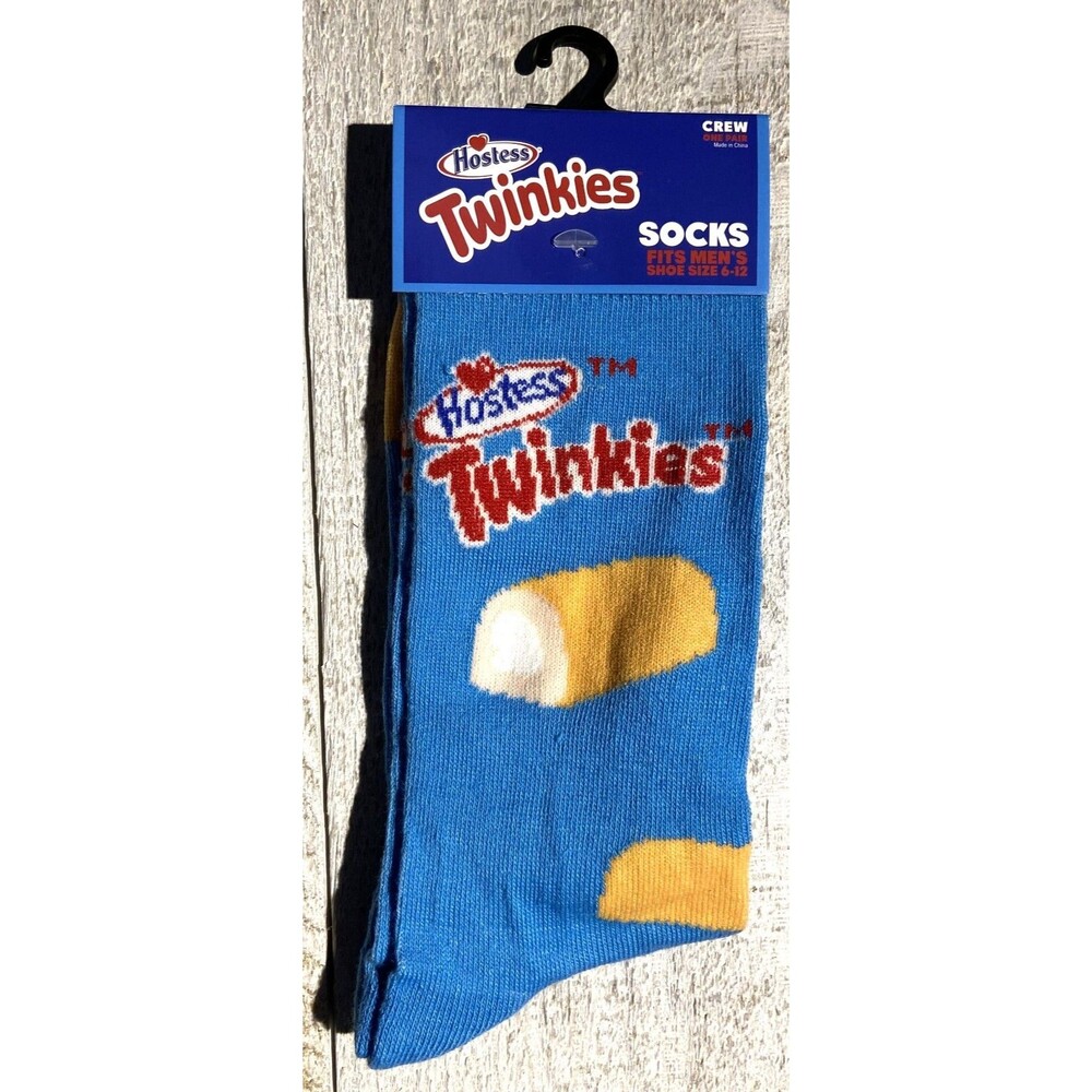 Twinkies Print Novelty Crew Socks - Men’s Size 6-12 - D028